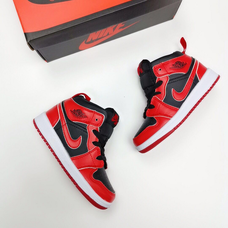 Jordan Air Jordan Air Jordan 1 MID Super Meng Children_s Shoes Official Limited Collars AJ1 help small sneakers code 24 --- 35-728fcb62